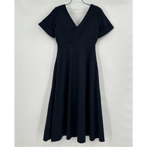 Tuckernuck Navy Blue Kate Maxi Dress sz S Women's Button Front Fit & Flare NEW* - Picture 2 of 8